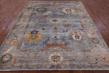 Turkish Oushak Hand Knotted Wool Rug - 8' 0" X 9' 8" - Golden Nile
