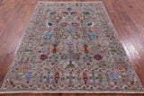 Peshawar Hand Knotted Wool Rug - 5' 7" X 7' 10" - Golden Nile