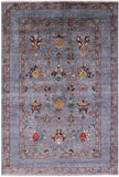 Peshawar Hand Knotted Wool Rug - 5' 6" X 8' 1" - Golden Nile