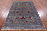 Peshawar Hand Knotted Wool Rug - 5' 6" X 8' 1" - Golden Nile