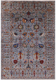 Peshawar Hand Knotted Wool Rug - 5' 6" X 7' 8" - Golden Nile