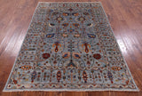 Peshawar Hand Knotted Wool Rug - 5' 6" X 7' 8" - Golden Nile