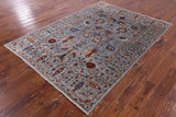Peshawar Hand Knotted Wool Rug - 5' 6" X 7' 8" - Golden Nile