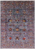 Peshawar Handmade Wool Rug - 5' 9" X 7' 9" - Golden Nile