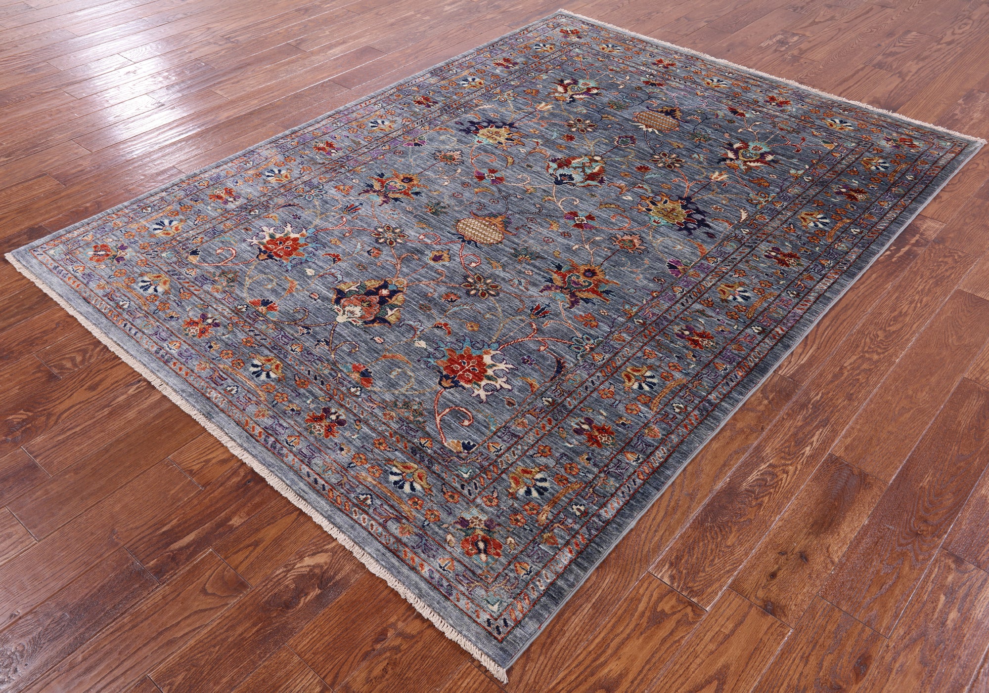 Peshawar Handmade Wool Rug - 5' 9" X 7' 9" - Golden Nile