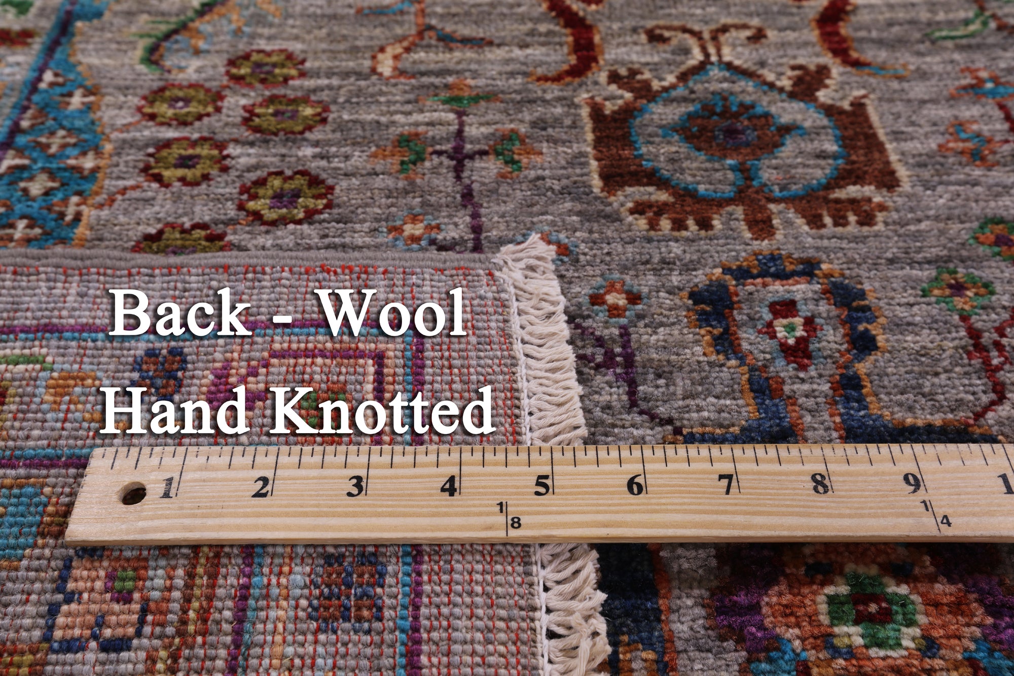 Peshawar Handmade Wool Rug - 5' 11" X 8' 1" - Golden Nile