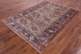 Super Kazak Hand Knotted Wool Rug - 5' 8" X 7' 10" - Golden Nile