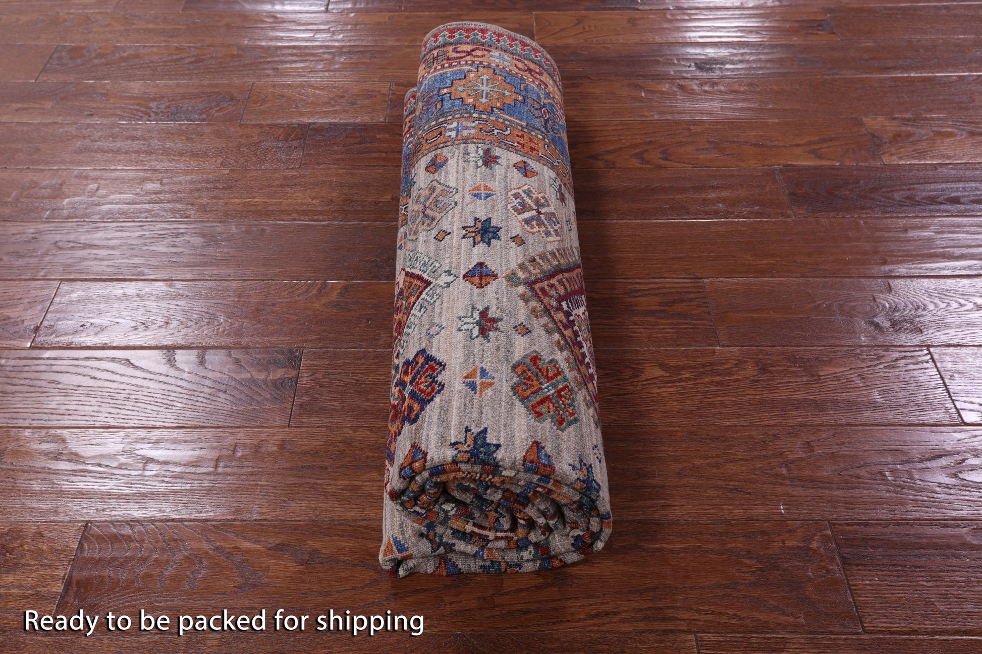 Super Kazak Hand Knotted Wool Rug - 5' 8" X 7' 10" - Golden Nile