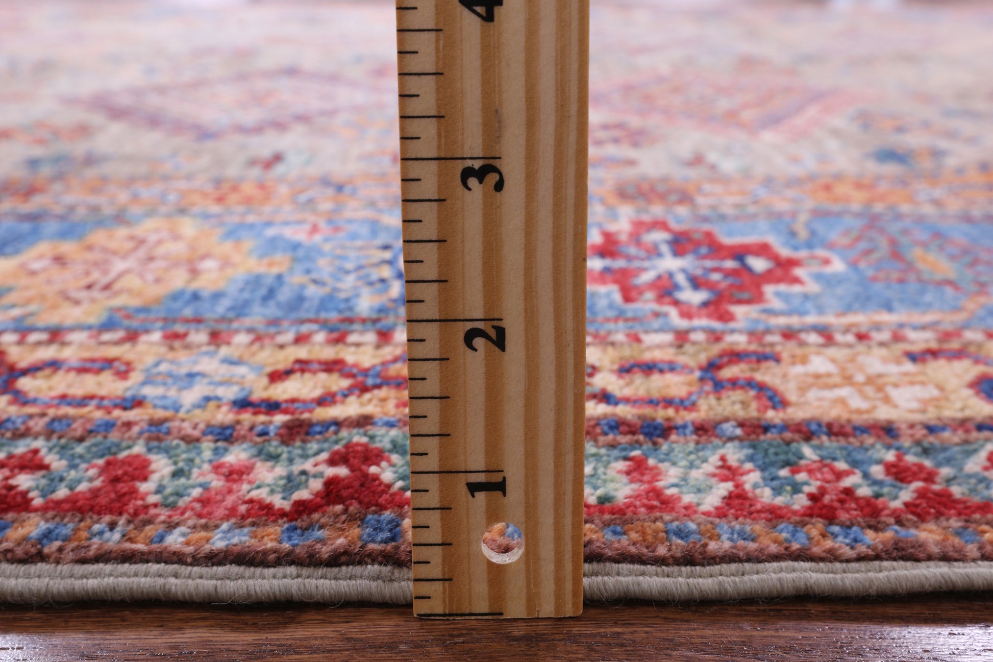Super Kazak Hand Knotted Wool Rug - 5' 8" X 7' 10" - Golden Nile