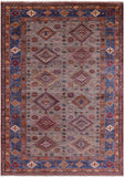 Super Kazak Hand Knotted Wool Rug - 5' 8" X 7' 10" - Golden Nile