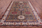 Super Kazak Hand Knotted Wool Rug - 8' 2" X 11' 1" - Golden Nile