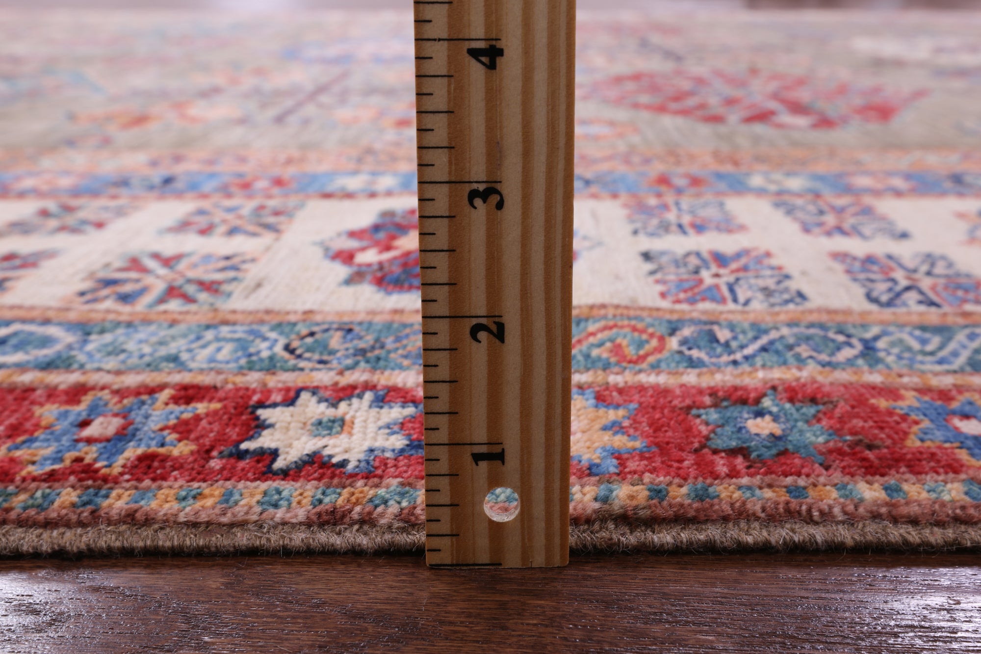 Super Kazak Hand Knotted Wool Rug - 8' 2" X 11' 1" - Golden Nile