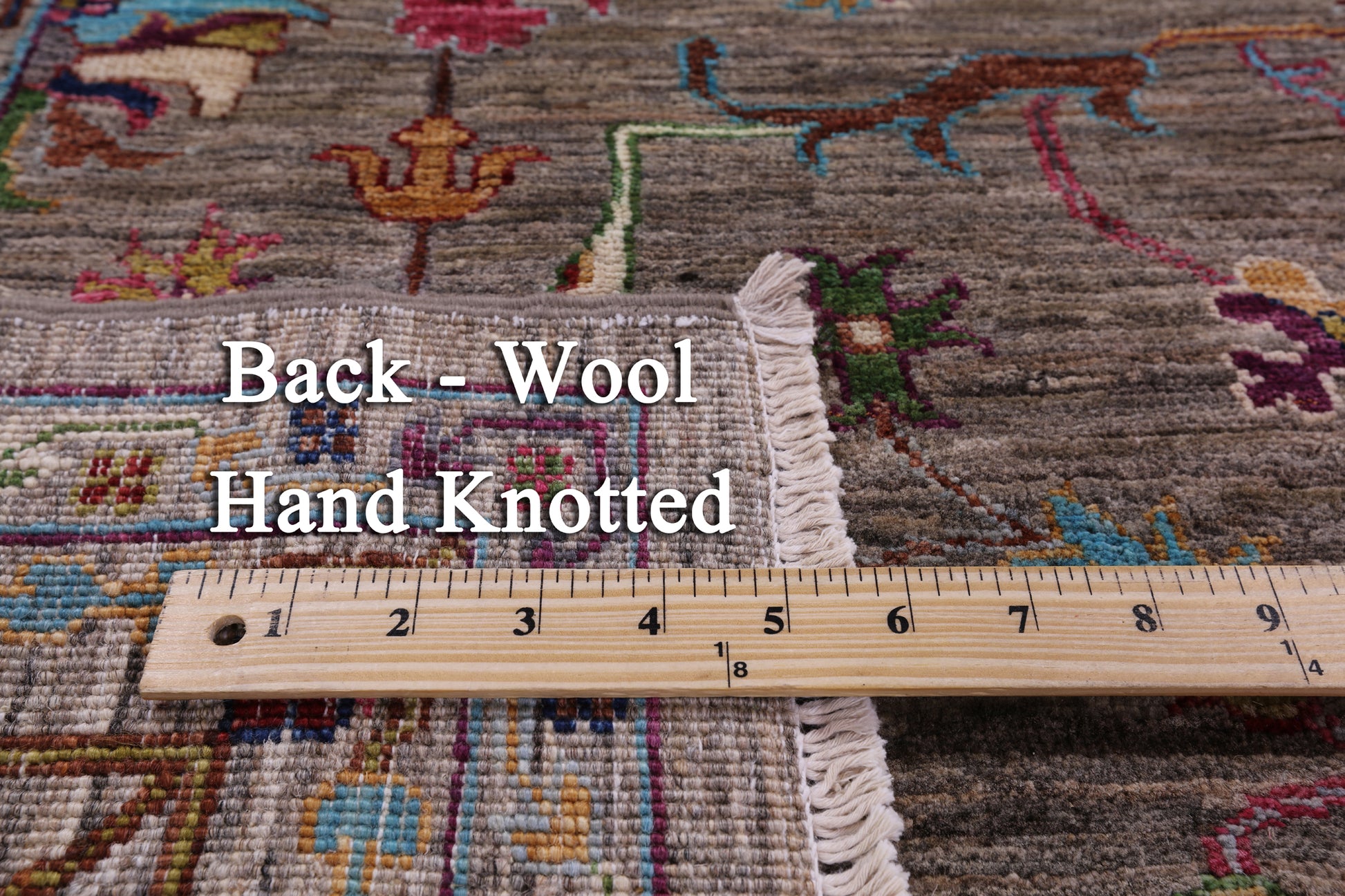 Peshawar Hand Knotted Wool Rug - 5' 8" X 7' 8" - Golden Nile