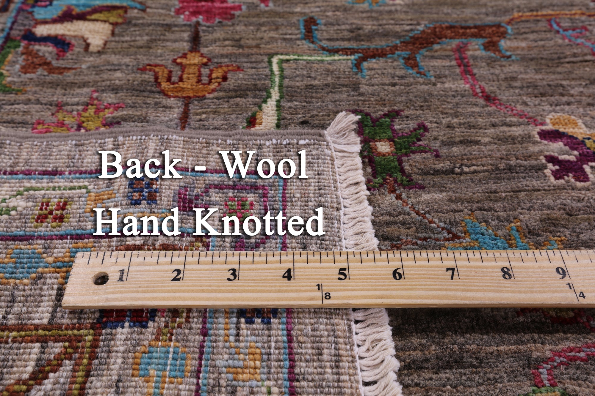 Peshawar Hand Knotted Wool Rug - 5' 8" X 7' 8" - Golden Nile