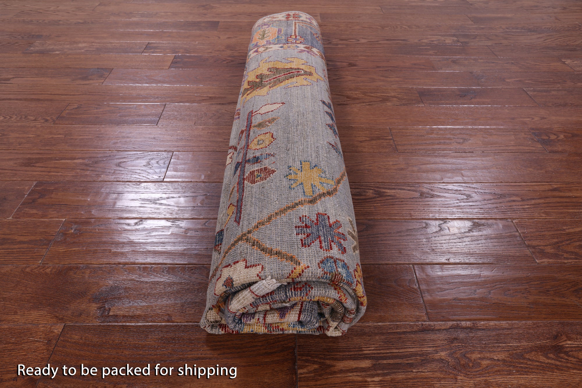 Turkish Oushak Hand Knotted Wool Rug - 7' 11" X 9' 6" - Golden Nile
