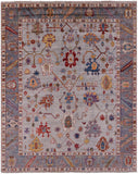 Turkish Oushak Hand Knotted Wool Rug - 7' 11" X 9' 6" - Golden Nile