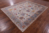 Turkish Oushak Hand Knotted Wool Rug - 7' 11" X 9' 6" - Golden Nile