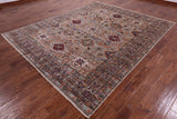 Super Kazak Hand Knotted Wool Rug - 8' 2" X 10' 1" - Golden Nile