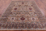 Super Kazak Hand Knotted Wool Rug - 8' 2" X 10' 1" - Golden Nile