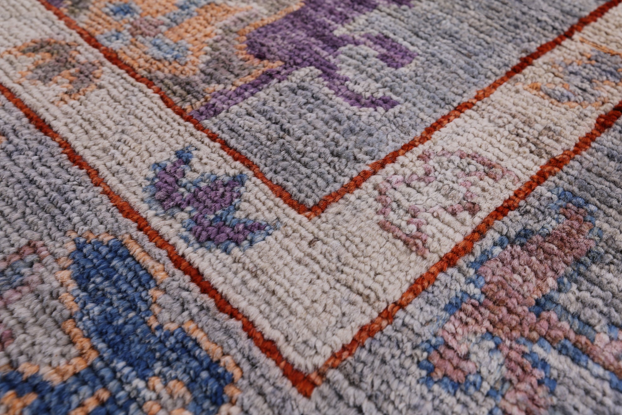 Turkish Oushak Hand Knotted Wool Rug - 5' 11" X 8' 3" - Golden Nile