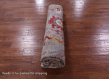 Grey Turkish Oushak Hand Knotted Wool Rug - 8' 2" X 9' 7" - Golden Nile