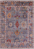 Turkish Oushak Hand Knotted Wool Rug - 6' 0" X 8' 4" - Golden Nile