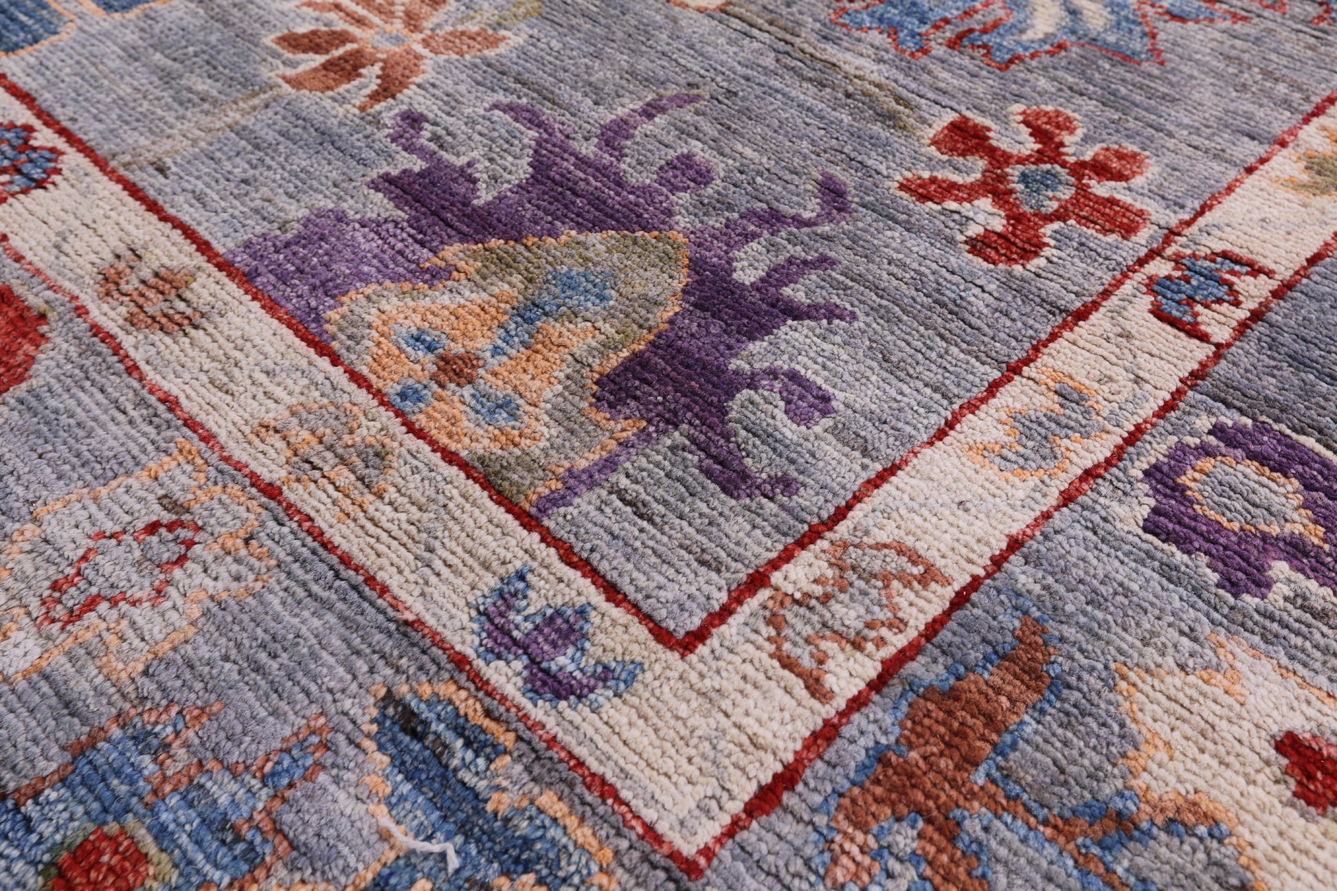 Turkish Oushak Hand Knotted Wool Rug - 6' 0" X 8' 4" - Golden Nile
