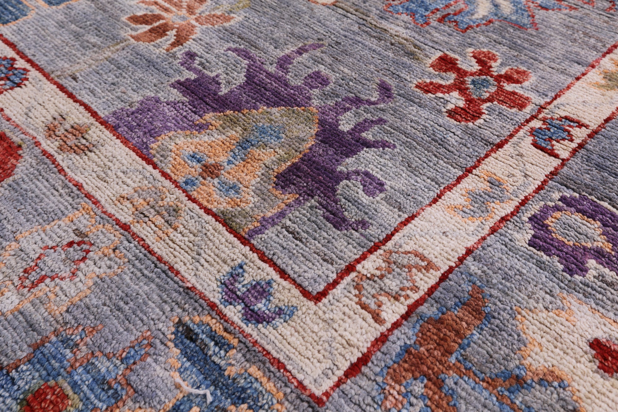 Turkish Oushak Hand Knotted Wool Rug - 6' 0" X 8' 4" - Golden Nile