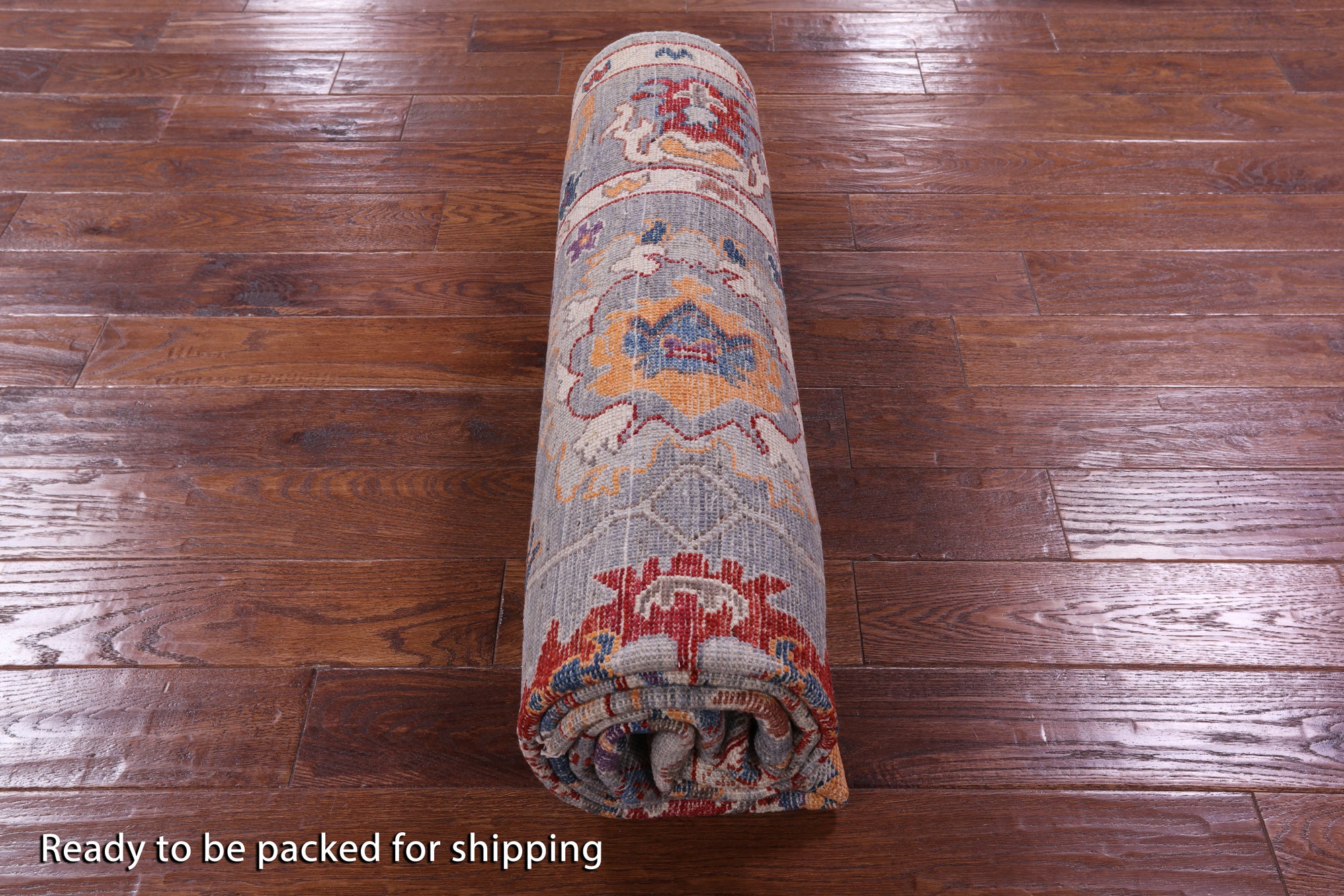 Turkish Oushak Hand Knotted Wool Rug - 6' 0" X 8' 4" - Golden Nile