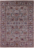 Peshawar Hand Knotted Wool Rug - 7' 0" X 9' 8" - Golden Nile