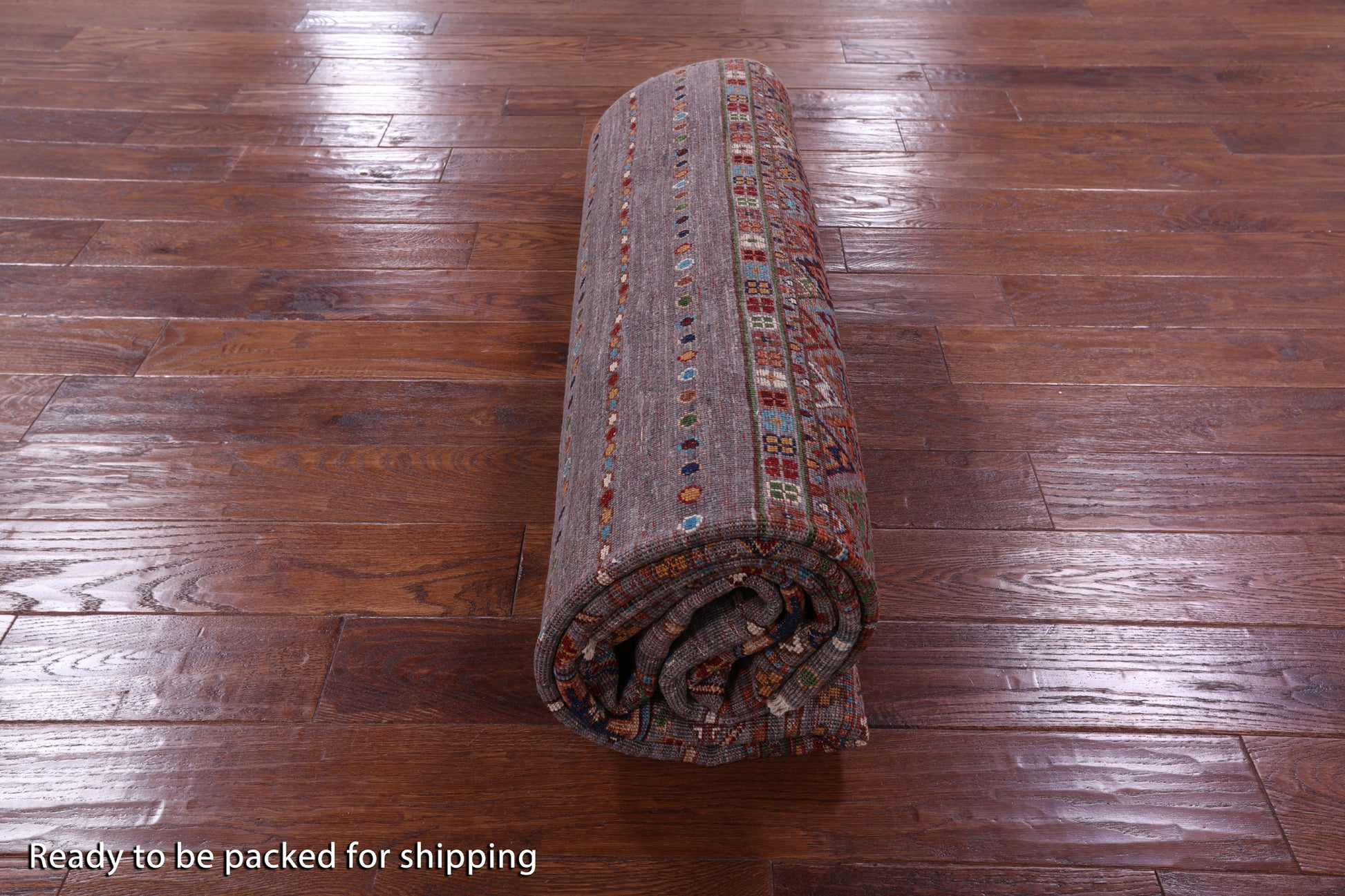 Khorjin Persian Gabbeh Hand Knotted Wool Rug - 6' 10" X 9' 9" - Golden Nile