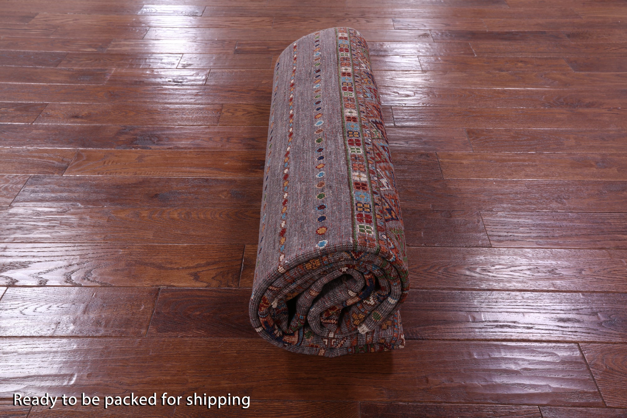 Khorjin Persian Gabbeh Hand Knotted Wool Rug - 6' 10" X 9' 9" - Golden Nile