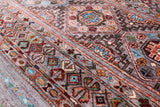 Khorjin Persian Gabbeh Hand Knotted Wool Rug - 6' 10" X 9' 9" - Golden Nile