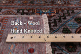 Khorjin Persian Gabbeh Hand Knotted Wool Rug - 6' 10" X 9' 9" - Golden Nile