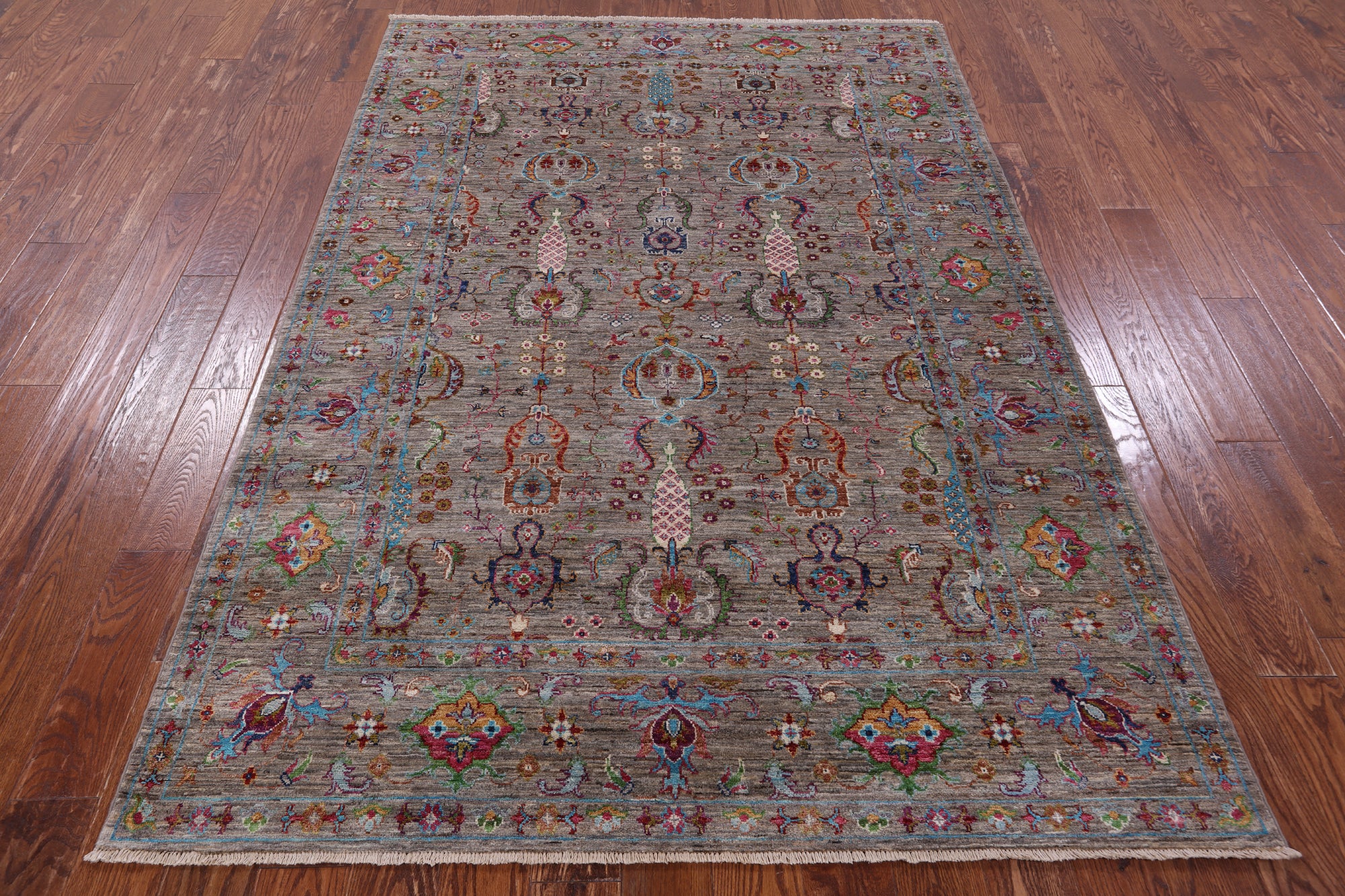 Peshawar Handmade Wool Rug - 5' 7" X 7' 11" - Golden Nile