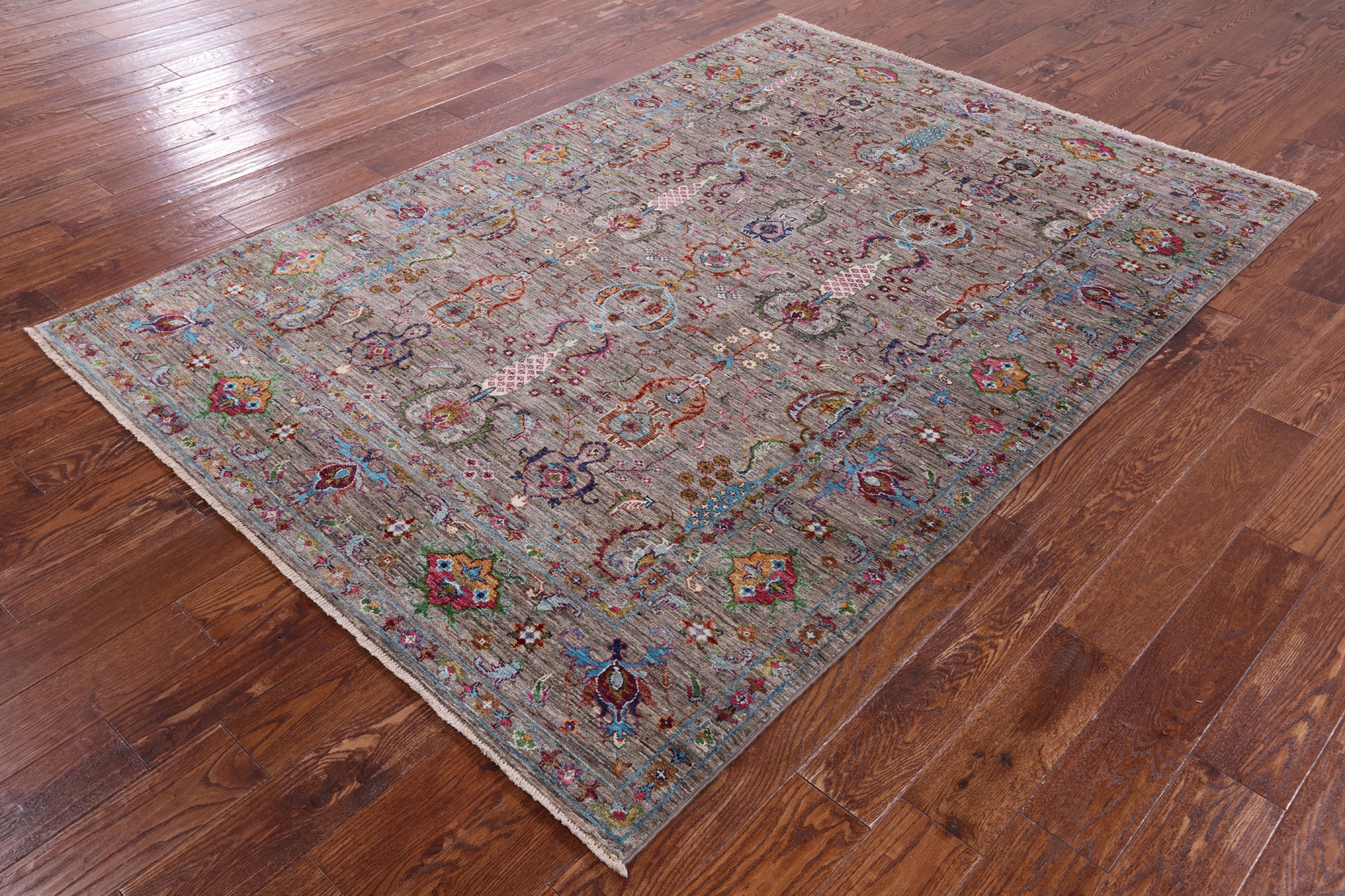 Peshawar Handmade Wool Rug - 5' 7" X 7' 11" - Golden Nile
