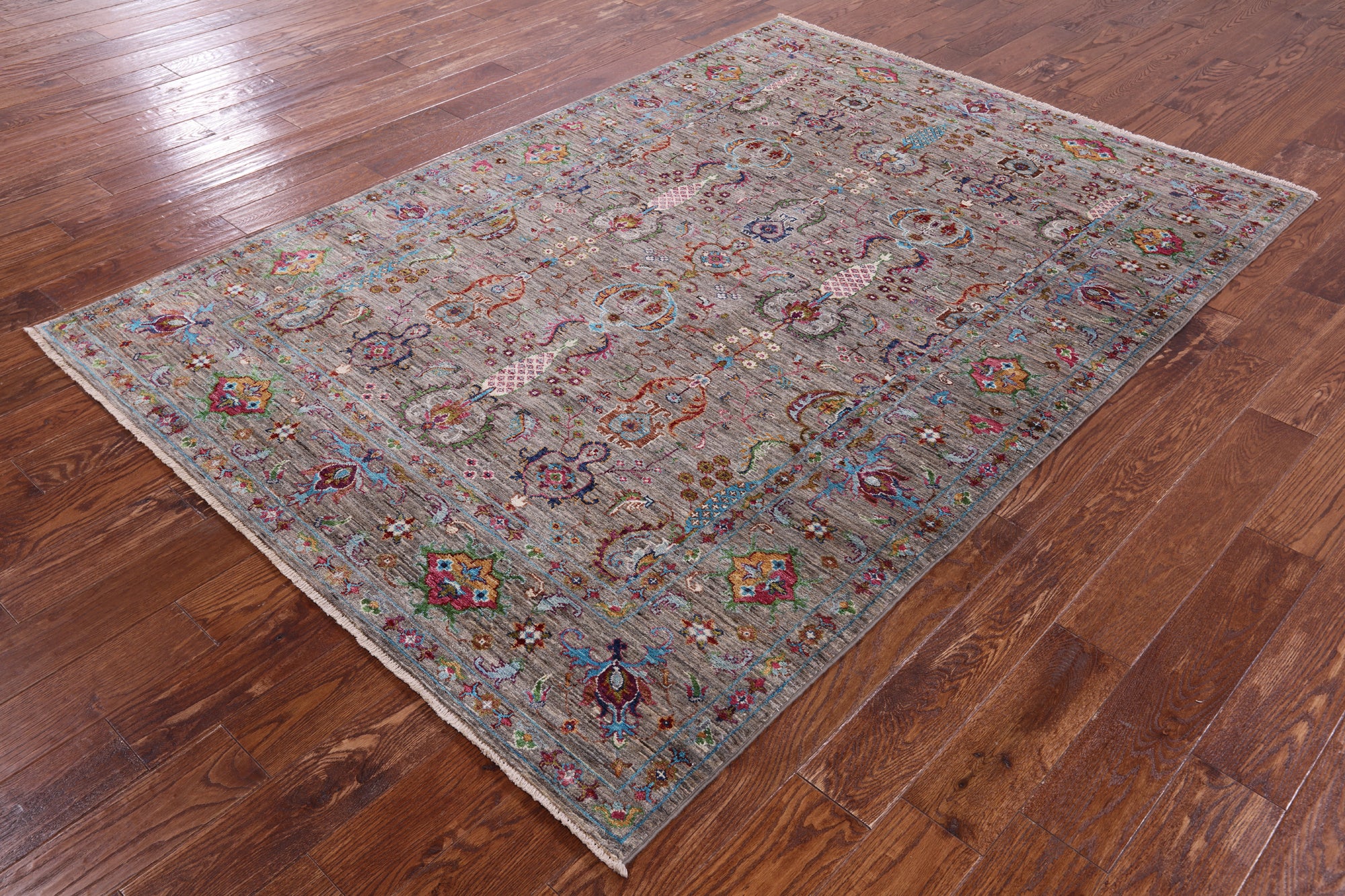 Peshawar Handmade Wool Rug - 5' 7" X 7' 11" - Golden Nile