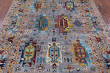 Turkmen Ersari Hand Knotted Wool Rug - 5' 7" X 7' 10" - Golden Nile