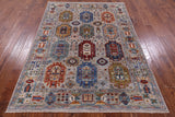 Turkmen Ersari Hand Knotted Wool Rug - 5' 6" X 7' 7" - Golden Nile