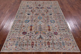 Peshawar Hand Knotted Wool Rug - 5' 8" X 7' 11" - Golden Nile