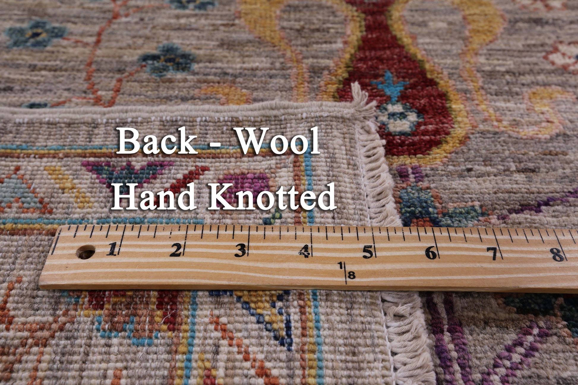 Peshawar Hand Knotted Wool Rug - 5' 8" X 7' 11" - Golden Nile