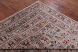 Persian Gabbeh Hand Knotted Wool Rug - 6' 9" X 9' 7" - Golden Nile