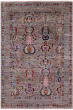 Peshawar Hand Knotted Wool Rug - 4' 1" X 6' 0" - Golden Nile