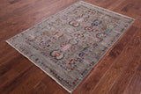 Peshawar Hand Knotted Wool Rug - 4' 1" X 6' 0" - Golden Nile