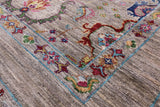 Peshawar Hand Knotted Wool Rug - 4' 1" X 6' 0" - Golden Nile