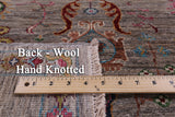 Peshawar Hand Knotted Wool Rug - 4' 1" X 6' 0" - Golden Nile