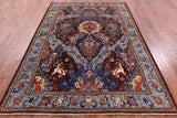 Persian Fine Serapi Hand Knotted Wool Rug - 6' 3" X 9' 0" - Golden Nile