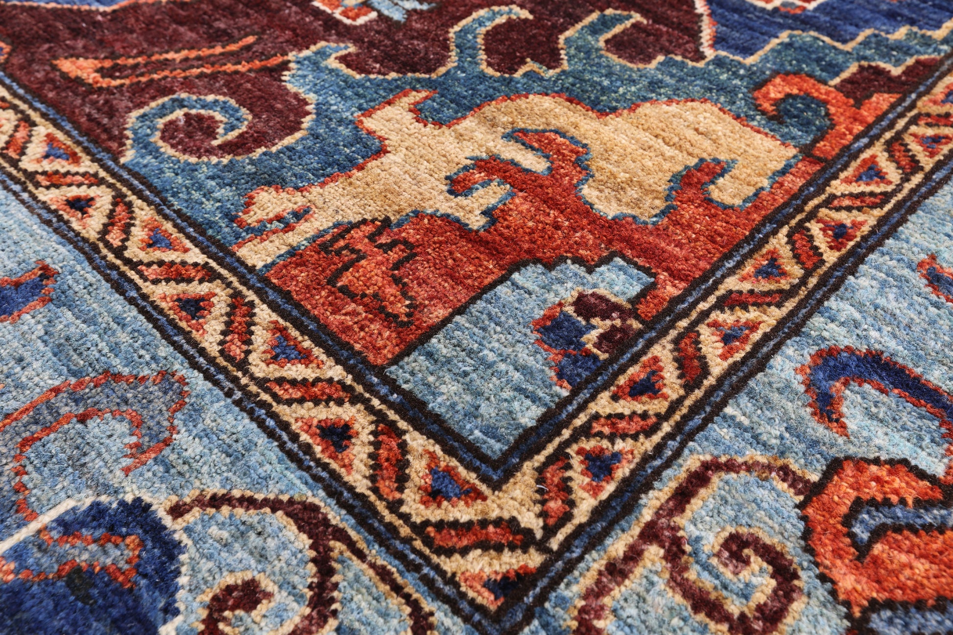 Persian Fine Serapi Hand Knotted Wool Rug - 6' 3" X 9' 0" - Golden Nile