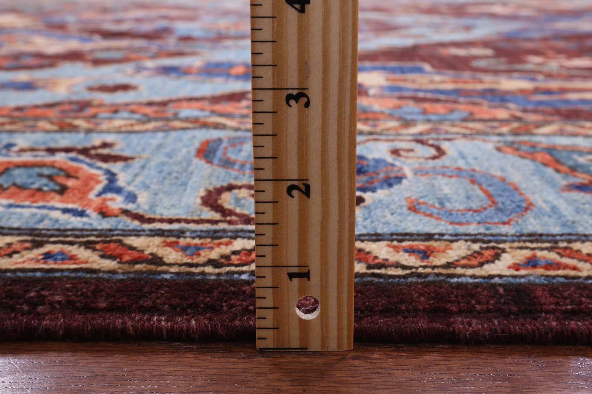 Persian Fine Serapi Hand Knotted Wool Rug - 6' 3" X 9' 0" - Golden Nile