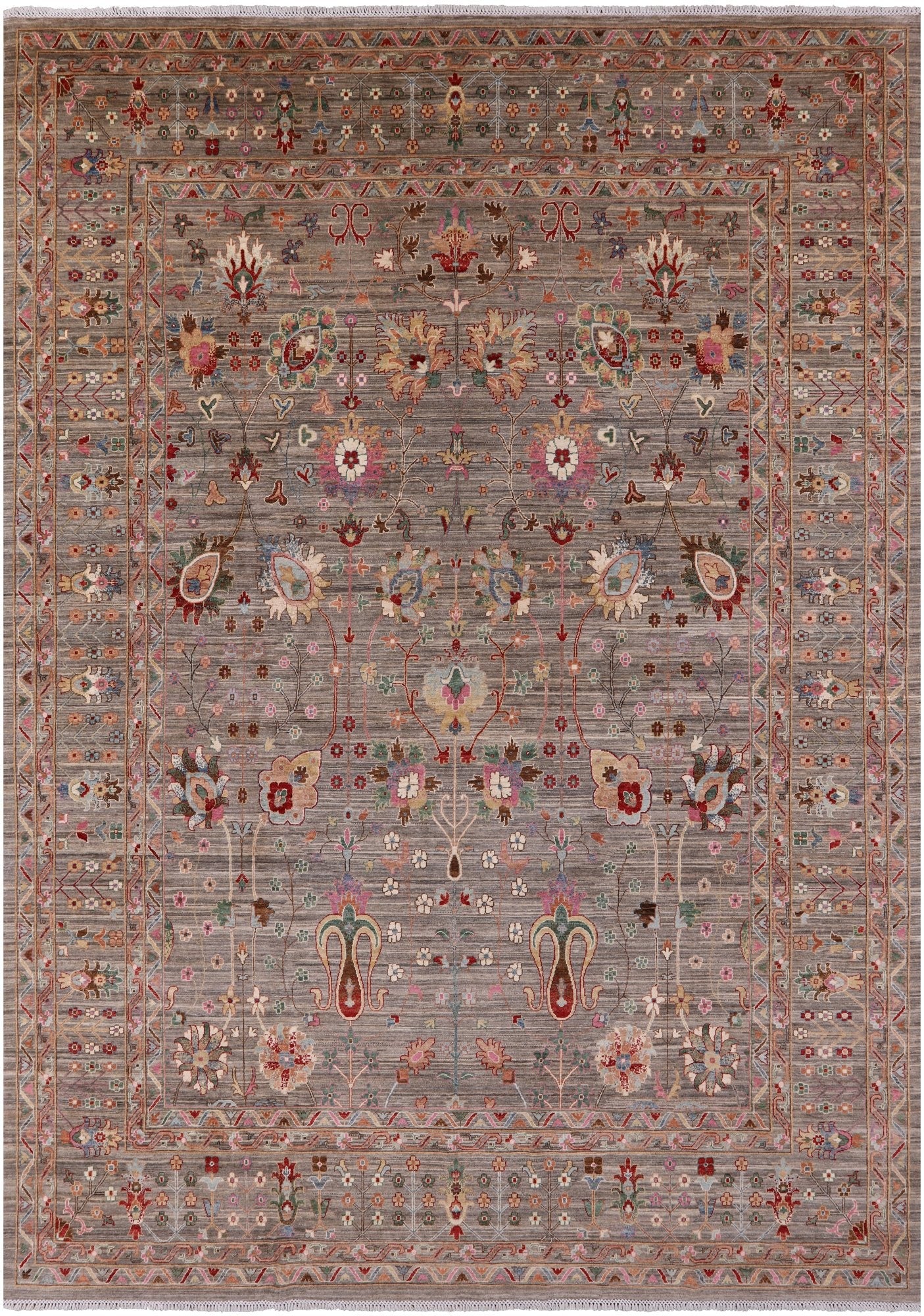 Peshawar Hand Knotted Wool Rug - 10' 1" X 14' 4" - Golden Nile